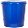 Witt Industries 10/1STDB Steel 20-Gallon Recycling Trash Can with Slotted Top, Legend "Paper Only, Recycle", Round, 30" Height, Dark Blue view 1