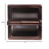 Arista Bath Products Recessed Toilet Paper Holder, Oil Rubbed Bronze view 2