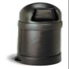 Continental 1305BN, 18-Gallon Roun'Top LLDPE Waste Receptacle, Round, Brown (Case of 1) view 1