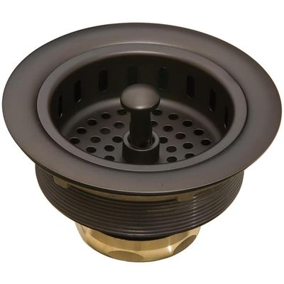 Thompson Traders - 3.5" Basket Strainer for Kitchen/Bar/Prep Sinks, Finish: Oil-Rubbed Bronze