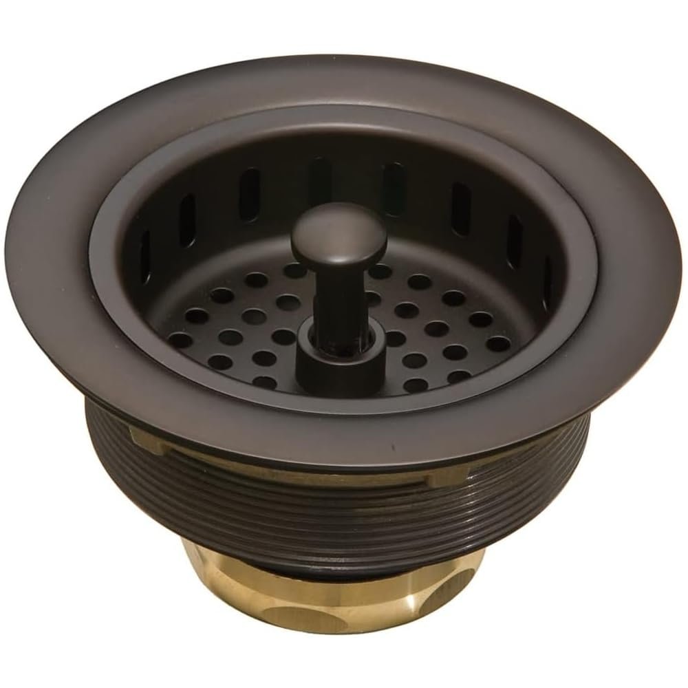 Thompson Traders - 3.5" Basket Strainer for Kitchen/Bar/Prep Sinks, Finish: Oil-Rubbed Bronze