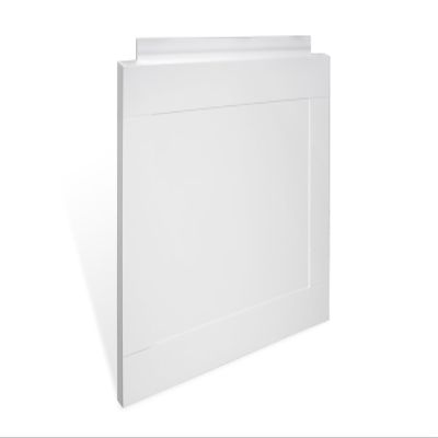 Croydex Unfold-n-Fit Height Adjustable 50-53 cm Bath End Panel, 66 cm, Gloss White
