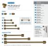 Amerock | Cabinet Knob | Gilded Bronze | 1-1/4 inch (32 mm) Length | Mulholland | 1 Pack | Drawer Knob | Cabinet Hardware view 4