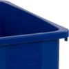 Carlisle FoodService Products TrimLine Rectangle RECYCLE Waste Container, 23 Gallons, Blue view 3
