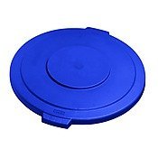 Carlisle Bronco Lid for 44 gal Waste Container Blue, 26-7/8" (Case of 3)