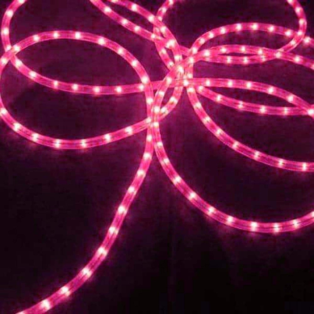 Hofert 100' Pink Commercial Length Christmas Rope Light Set