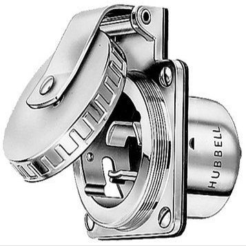 Hubbell Power Inlet S/S 50A/125V