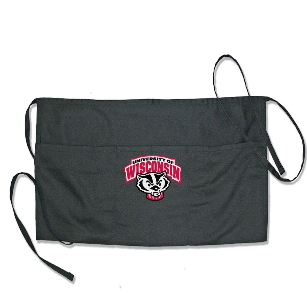 NCAA Wisconsin Badgers Short 3 Pocket Embroidered Apron
