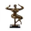 Kunst & Ambiente - Bronze Statue - Seated Woman with Upraised Arm - Signed Gaston Lachaise - Sculptures for Sale - Decorative Figurine - Figure on Marble Base view 2