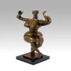 Kunst & Ambiente - Bronze Statue - Seated Woman with Upraised Arm - Signed Gaston Lachaise - Sculptures for Sale - Decorative Figurine - Figure on Marble Base view 3