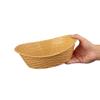 Olympia 6666 Kristallon Oval Polypropylene Basket - 260x215mm 10 1/4x8 1/4", Cream view 2