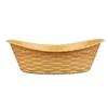 Olympia 6666 Kristallon Oval Polypropylene Basket - 260x215mm 10 1/4x8 1/4", Cream view 3