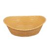 Olympia 6666 Kristallon Oval Polypropylene Basket - 260x215mm 10 1/4x8 1/4", Cream view 4