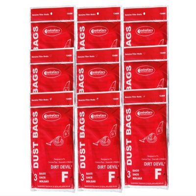 27 Royal Dirt Devil Canister Type F Allergy Vacuum Bags, Can Vac, Power Pak Vacuum Cleaners, 3-200147-001, 3200147001, 200147, RY200147, 3-300475-001, 3300475001, 300475, 3-200348-001, 3200348001, 200348, 1-200103-001,1200103001, 200103, 2160, 2160CA