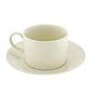 10 Strawberry Street Royal Cream 8 Oz Can Cup and Saucer, Set of 6, Cream view 1
