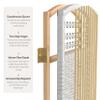 4 ft. Short Fiber Weave Folding Screen - White - 4 Panels view 4