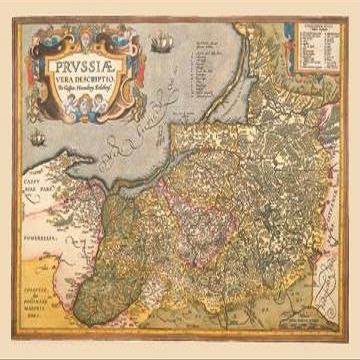 Buyenlarge 09066-9G24x36 Map of Prussia 24" x 36" Giclee Print On Standard Paper
