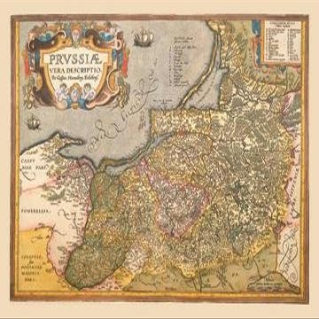 Buyenlarge 09066-9G24x36 Map of Prussia 24" x 36" Giclee Print On Standard Paper