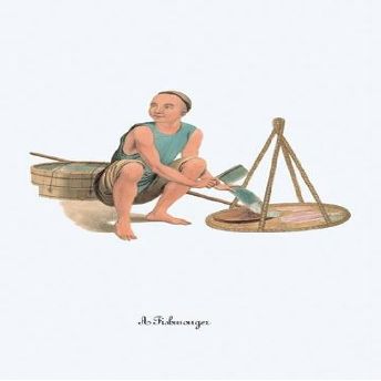Buyenlarge 05666-5G24x36 A Fishmonger 24" x 36" Giclee Print On Standard Paper