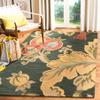 SAFAVIEH Jardin Collection Accent Rug - 3' x 5', Black & Multi, Handmade Floral Wool, Ideal for High Traffic Areas in Entryway, Living Room, Bedroom (JAR324A) view 1