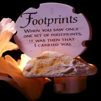 Footprints Poem Night Light-0183-73857