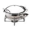 Smart Buffet Ware 1A15302B Smart Medium Round Chafing Dish with Stainless Steel Lid, Base and Spoon Holder view 1
