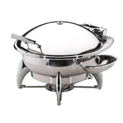 Smart Buffet Ware 1A15302C Smart Medium Round Chafing Dish with Stainless Steel Lid and Base