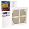 MASTERPIECE 42109 Vincent Pro 7/8" Deep Vintage L21C Belgian Linen 13.0 oz Oil Primed Linen Stretched Canvas 6" x 6" view 2