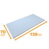 Topre shutter bath lid M-14 (70x140 for) Blue (japan import) view 2