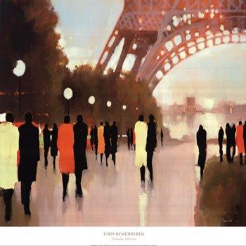 Paris Remembered - Poster by Lorraine Christie (32 x 26)