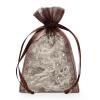 Brown Organza Favor Bags 4" X 6" | Quantity: 30 view 1