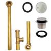 Westbrass D326-20G-05 Tip Toe Bath Waste - 22 in. Make-Up, 20 Ga. Tubing in Polished Nickel view 2