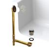 Westbrass D326-20G-05 Tip Toe Bath Waste - 22 in. Make-Up, 20 Ga. Tubing in Polished Nickel view 3