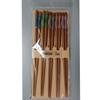 Chopsticks 5P set for guests, Natural Wood view 2