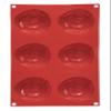 Premier Housewares 6 Rose Cake Mould Tray - Red view 1