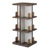 ISETO I-485 DEVIC Rotating Rack, 3 Tiers, Brown view 1