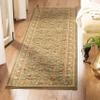SAFAVIEH Lyndhurst Collection Runner Rug - 2'3" x 12', Green & Green, Traditional Floral Trellis Design, Non-Shedding & Easy Care, Ideal for High Traffic Areas in Living Room, Bedroom (LNH556-5252) view 1