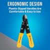 Jonard JIC-125 Fiber Optic Stripper with Yellow Plastic Dipped Handle, 5-3/16" Length view 4