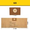 3 Pack STANLEY Disposable Filter Bag 25-1228, for 1-3.5 Gallon Wet/Dry Vacuum, Dust Bag Compatible with STANLEY SL18136 view 3