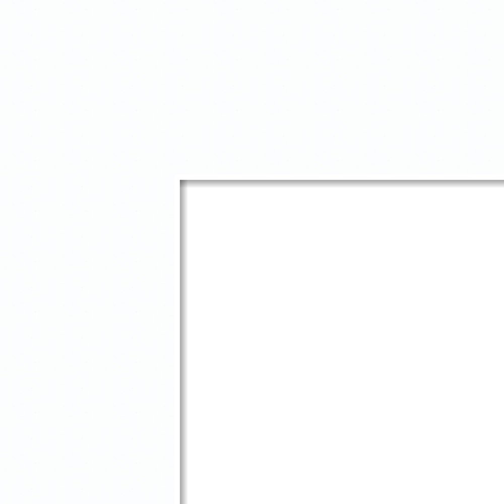 9x21 Smooth White / Super White Custom Mat for Picture Frame with 5x17 opening size (Mat Only, Frame NOT Included)