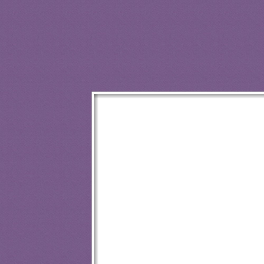 10x12 Purple Iris / Grape Custom Mat for Picture Frame with 6x8 opening size (Mat Only, Frame NOT Included)