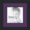 10x10 / 10 x 10 Picture Frame Satin Black .. 2'' Wide with a 2'' Double mat view 1