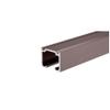 CRL Duranodic Bronze Anodized Enclosed Double Overhead Track - 12 ft Long view 1