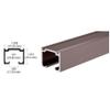 CRL Duranodic Bronze Anodized Enclosed Double Overhead Track - 12 ft Long view 2