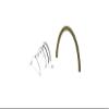 CRL 723DU12 Duranodic Bronze Optional Spacer Kit for 723DU Half-Round Ticket Window view 1