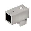 CRL SQ41BN Brushed Nickel Swiveling U-Bracket for 1/4" to 5/16" (6 to 8 mm) Glass - Square Bar view 1