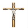10 Walnut Crucifix W/Silver" view 1