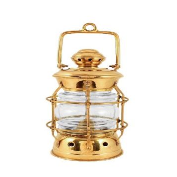 Vermont Lanterns Brass Nelson - Nautical Oil Lamp (10.5", Brass)