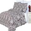 8PC Tutsin Cal-King Size Bed in a Bag- Medium Weight Down Alternative Comforter (Duvet Insert) with Cotton Duvet Cover Set and Bed Sheets view 1