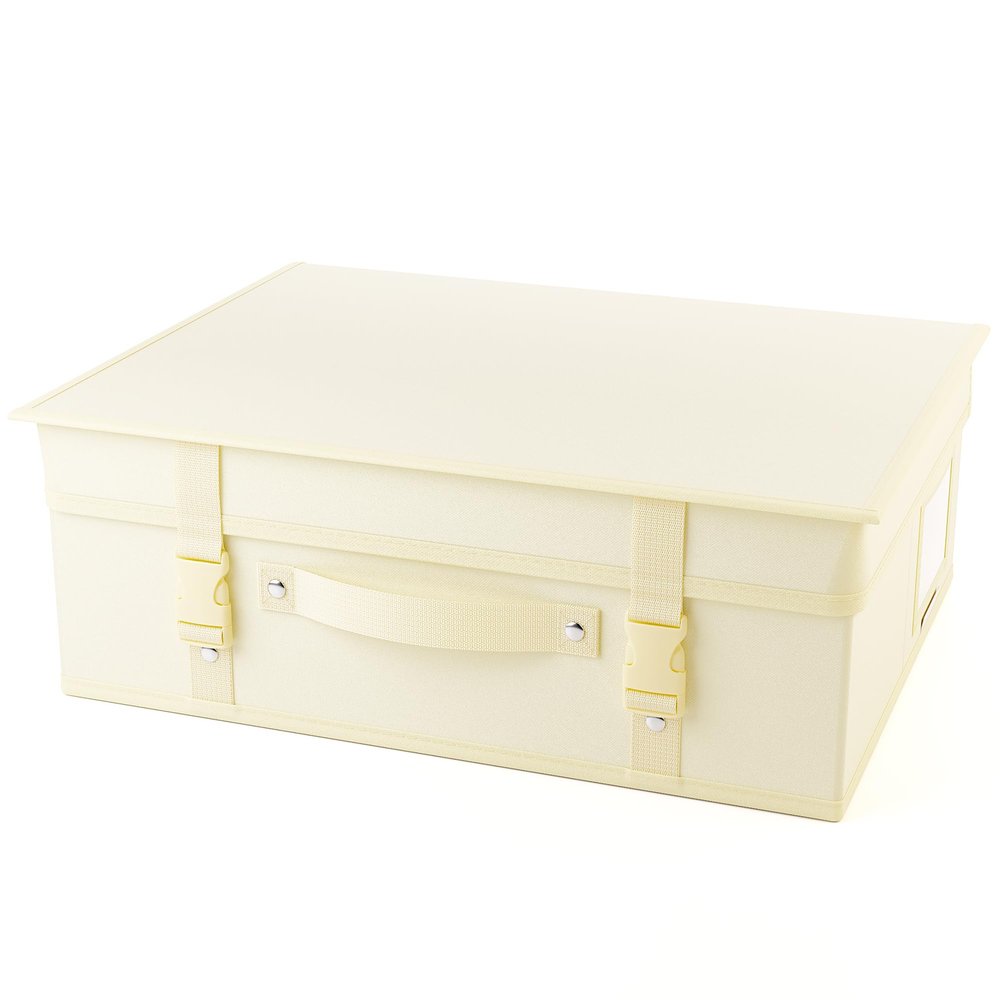 HANGERWORLD Wedding Dress Storage Box Bridal Gown Preservation Kit including 10 sheets of Archival Acid Free Tissue Paper (Small, Ivory)